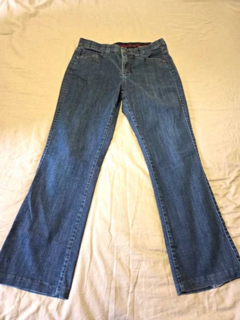 Lee Womens The Most Comfortable Jean Dark Wash Blue Boot Cut Denim Size 34x30